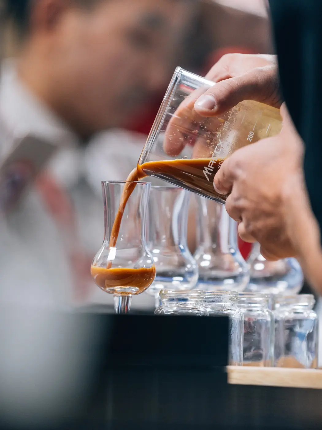 Coffee being poured